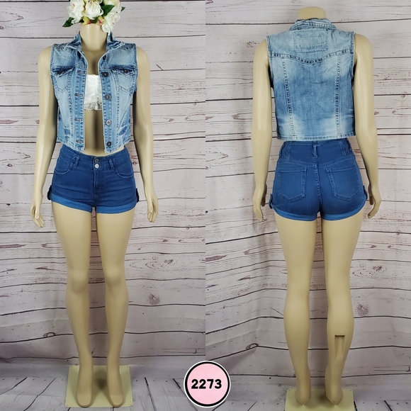 Wallflower Jackets & Blazers - wallflower small denim vest ( 5 for $20 )